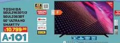TOSHİBA 50UL2063DT 50 ULTRA HD SMART LED TV AKILLI TELEVİZYON